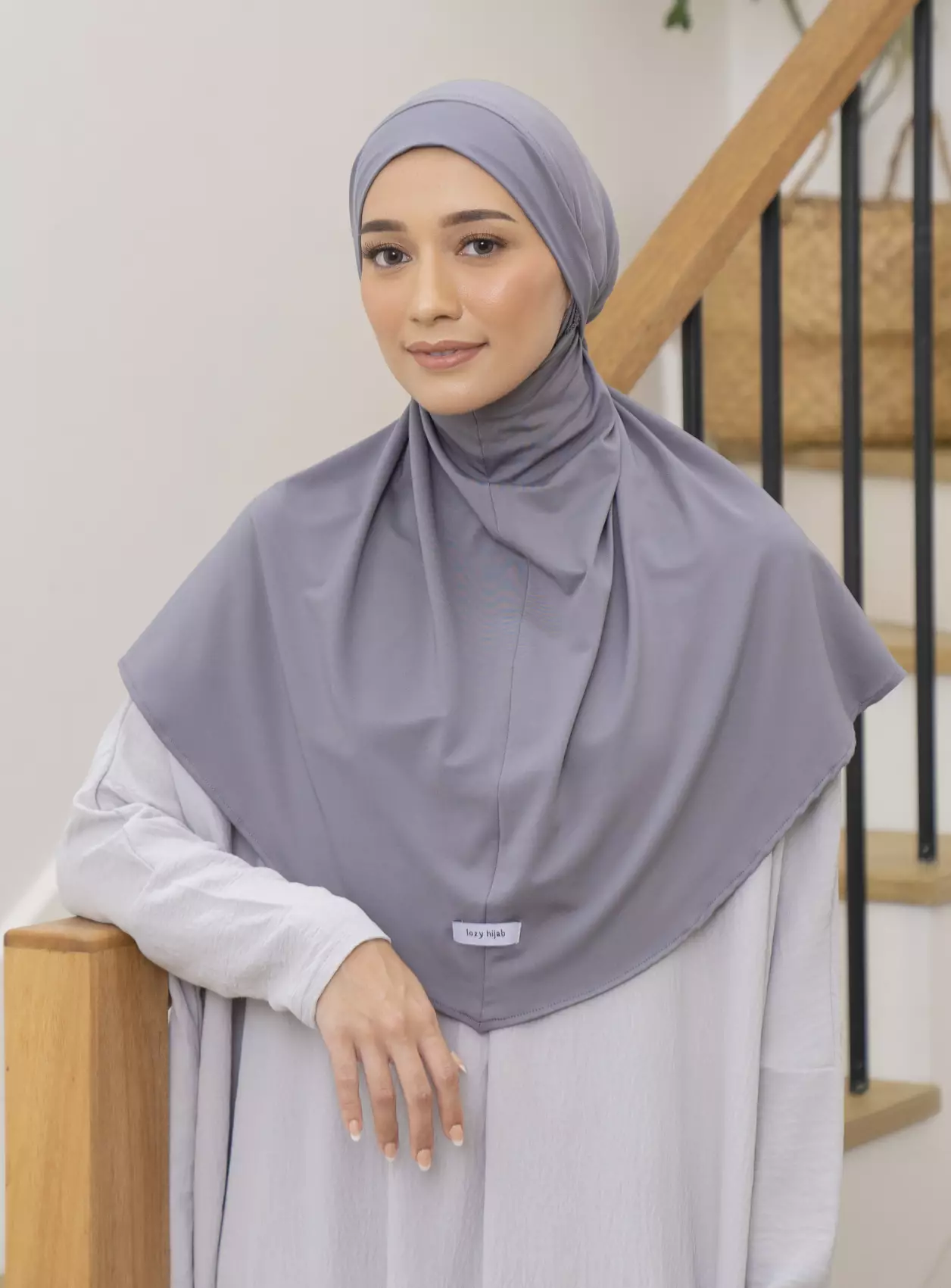 Wafa Instan (French Khimar) Stone Grey