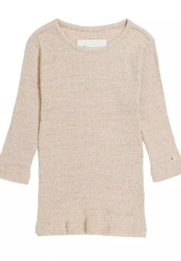 Women's ECO Organic Series Ribbed Three-Quarter Sleeve Top