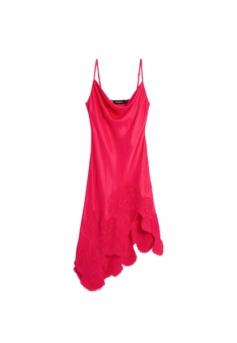 Asymmetric slip dress