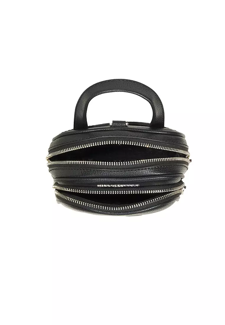 Karl Lagerfeld Maybelle Sling Crossbody - Black Silver