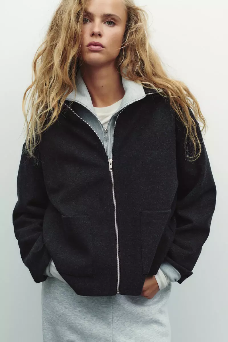 Zip-through sweatshirt