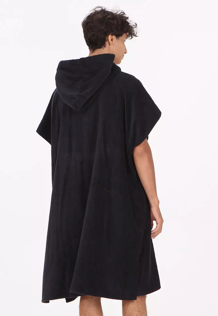 MTW SURF VITALS J ROBINSON TOWEL BLACK
