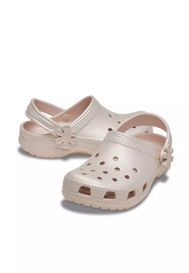 Crocs Kids Classic Pearl Shine Clog Quartz