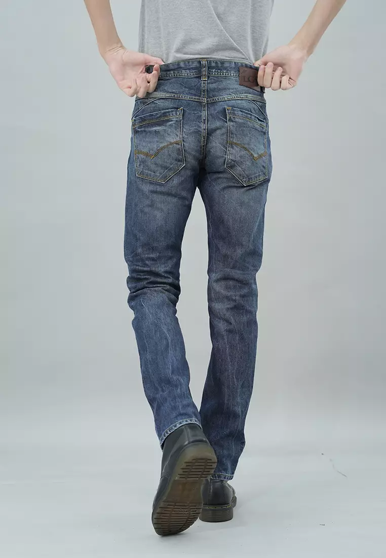 LGS - Celana Jeans Casual Pria - Jeans Denim - Washed - JPF.492.P103.A663.C