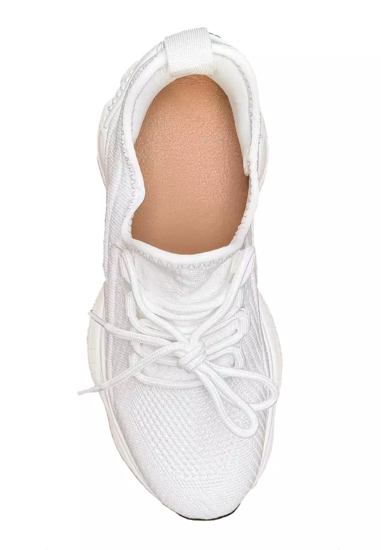 Gain 10cm instantly - White Sneakers with special soles that make you 10cm taller - increase your height and boost your self confidence