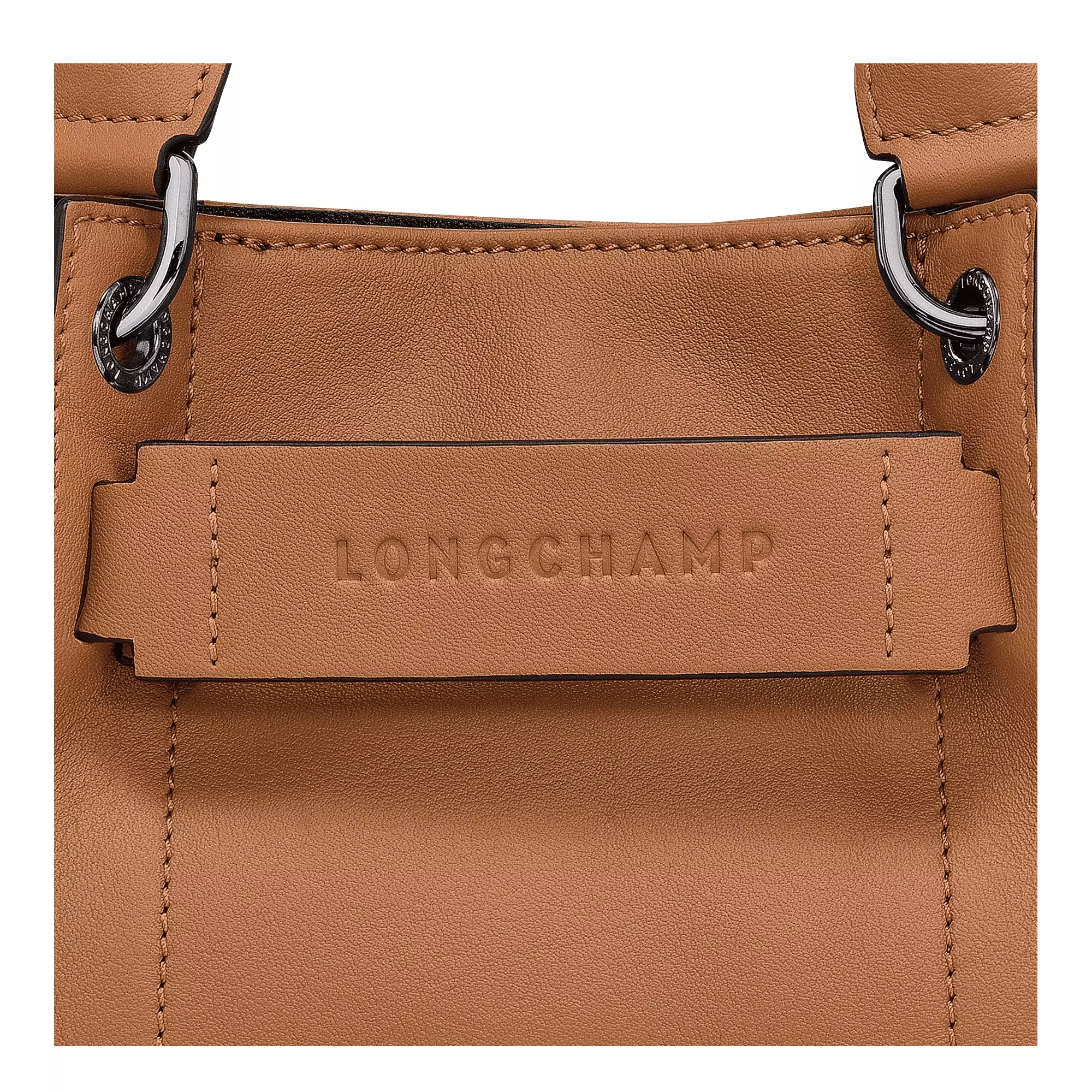 Longchamp 3D XS Handbag in Leather - Brown Natural