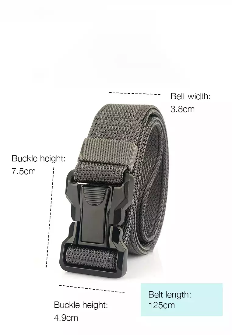 Mens Stretch Tactical Belt 49 2in Magnetic Quick Release Buckle