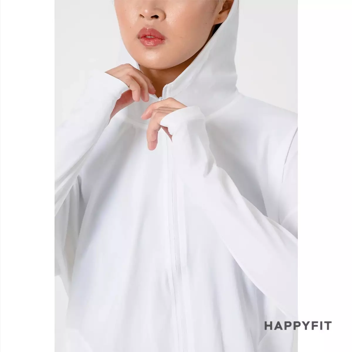 HAPPYFIT Swift UV Protection Jacket UPF 50+ White