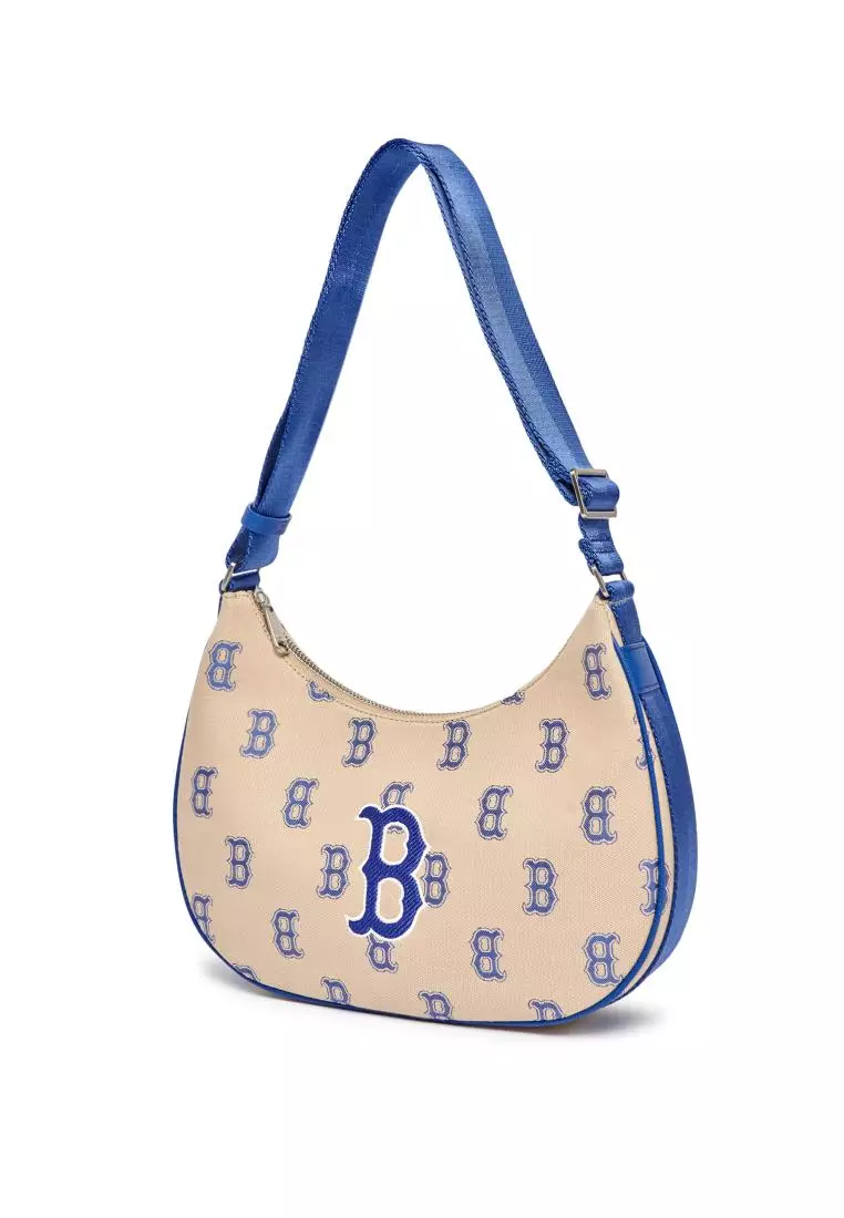 BIG CLASSIC MONOGRAM JACQUARD L-HOBO BAG BOSTON RED SOX