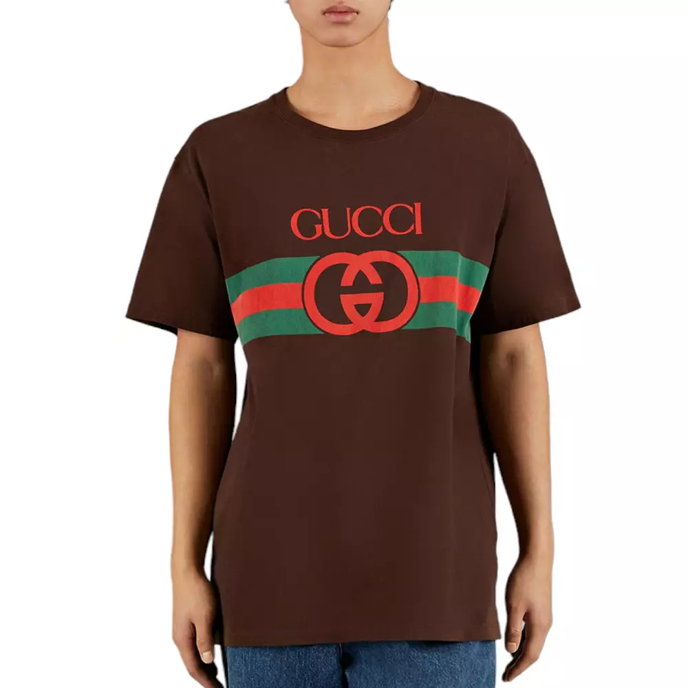 Jual Gucci Gucci Interlocking G Cotton T Shirt Brown Original 2024