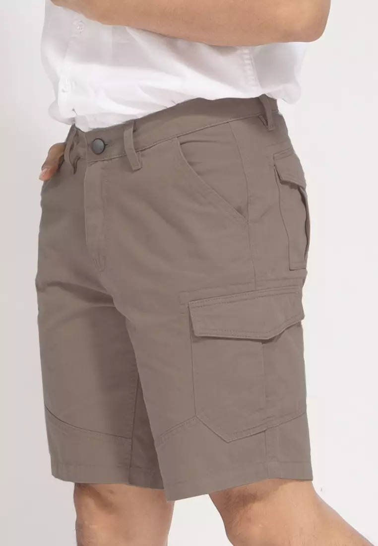 Celana Pendek Cargo Slimfit Dark Beige OXCON Short Pants