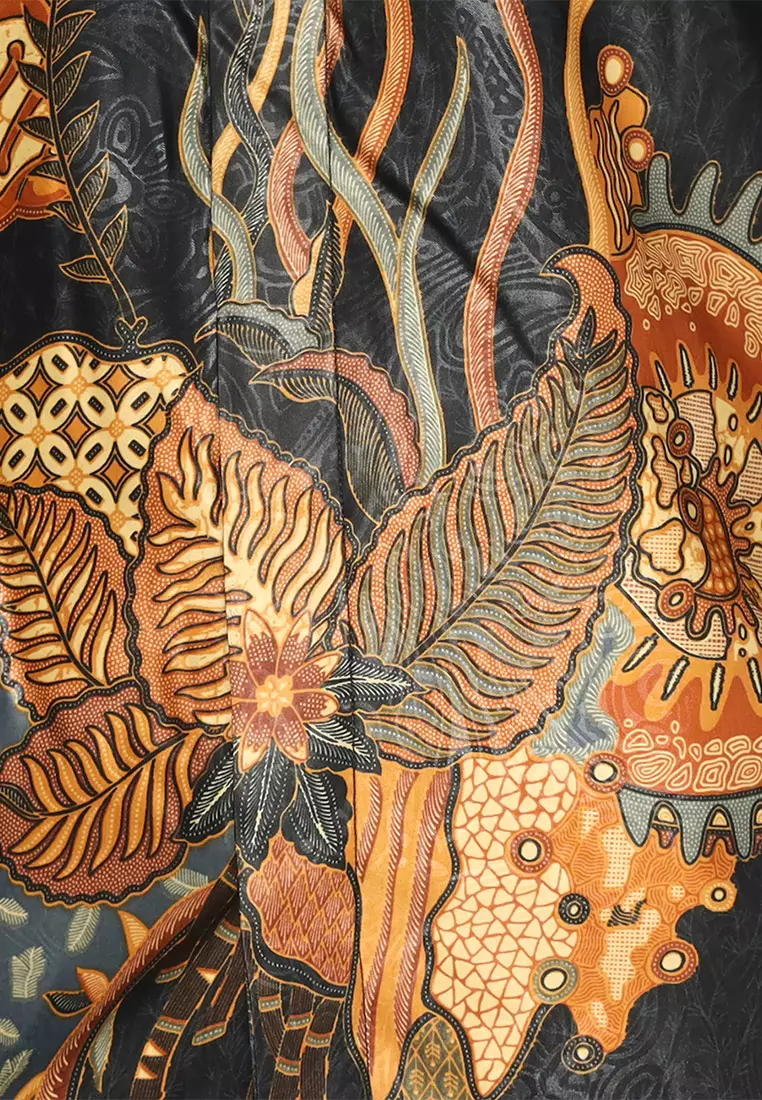 My Aksa Batik Pria Kemeja Panjang Furing Semi Sutera Omesh Ohana