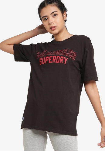 SUPERDRY black City College Tee - Superdry Code E12E3AA03E3671GS_1