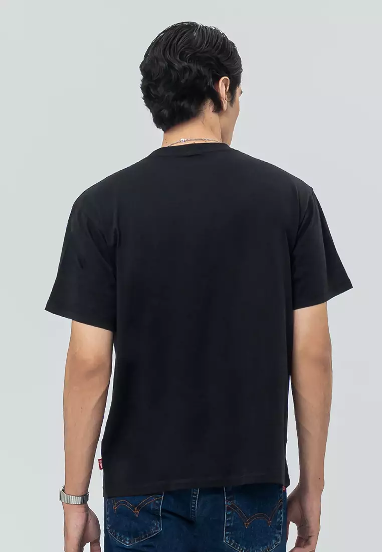 CHAZ JET BLACK Kaos Pria Lengan Pendek SS - Top Man Basic Tee