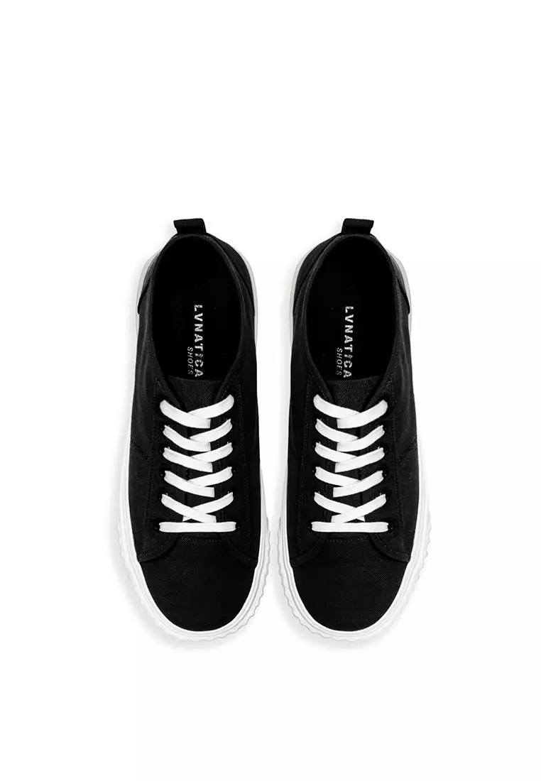 Lvnatica Frince Black Casual Shoes