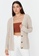 Trendyol beige Relaxed Buttoned Cardigan E2A6AAA71B12F7GS_5