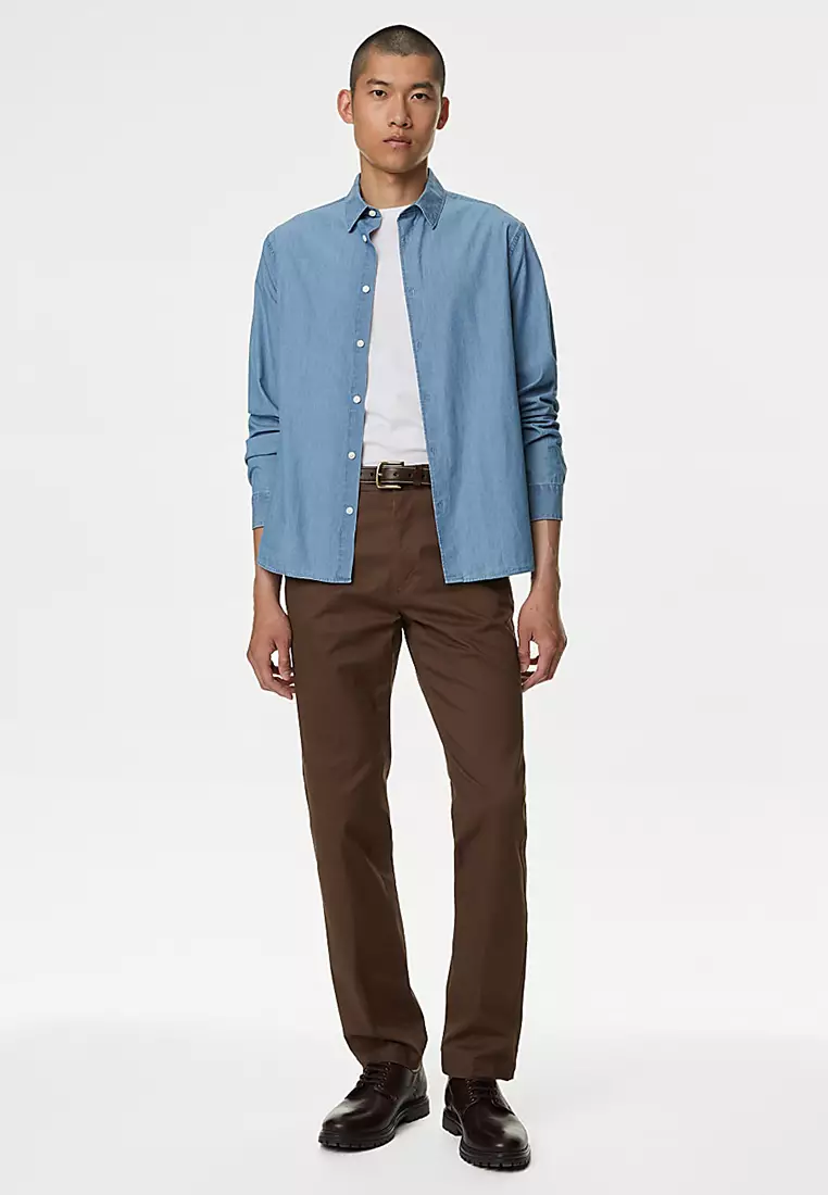 Regular Fit Heritage Twill Chinos