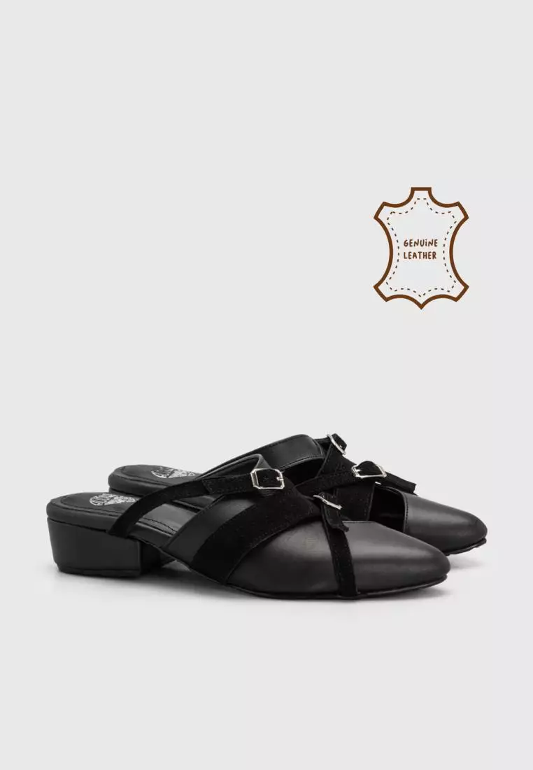 in shiunmule Saint LEATHERin SQUARE MULE 43 夏 プール shiun