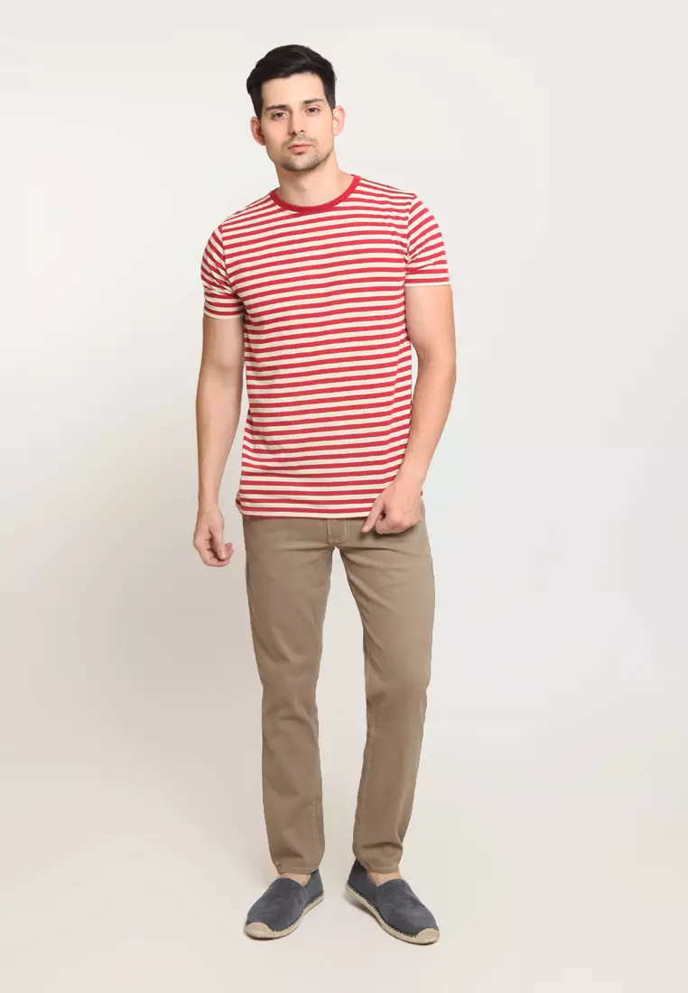 2Nd RED Long Pants Chinos Slim Fit Premium Quality ZA525
