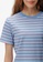 JUST G blue Teens Blue Striped Cropped T-Shirt 95E67AACAA7298GS_4