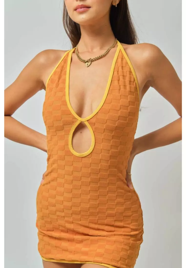 Christy Dress / Toffee Jacquard