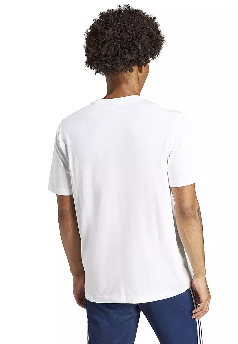 【adidas】Adicolor short sleeved T-shirt★男女共用★追跡可能 adidas Originals Short sleeve v neck T-shirt Beige | Dressinn
