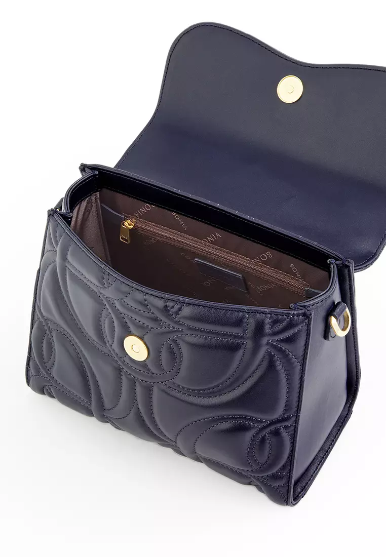 Navy Blue Naiara Small Satchel Bag