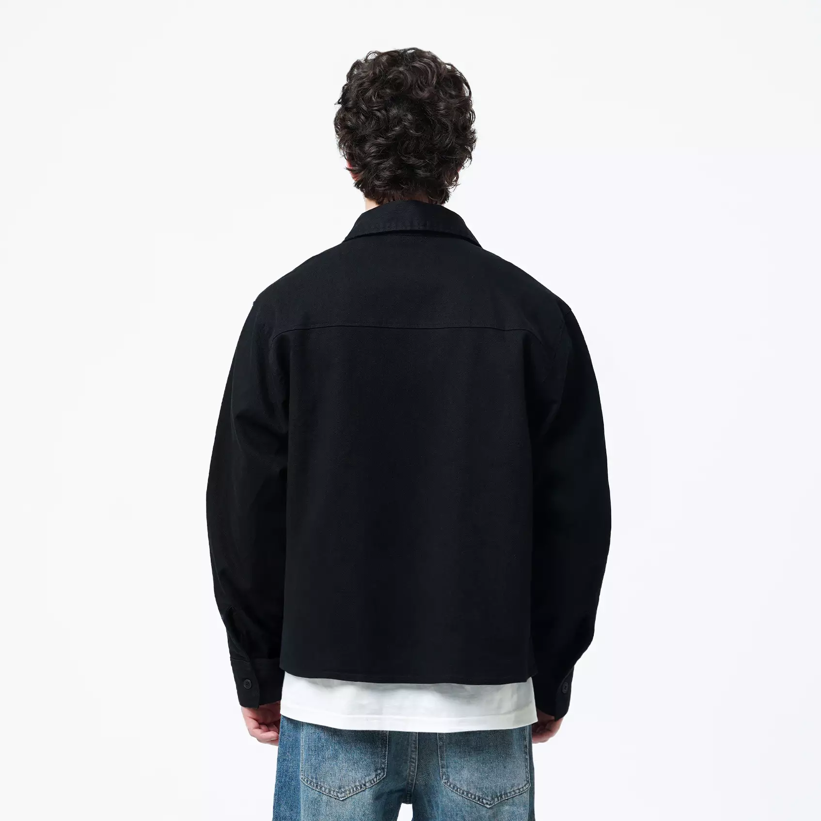 CELCIUS Collar Jacket LIN001642C Hitam