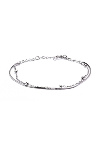 Millenne silver MILLENNE Millennia 2000 Circle Beads White Gold Bracelet with 925 Sterling Silver 40222ACCADD4E2GS_1