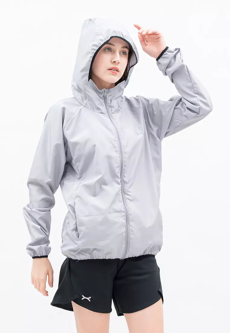 Jual Flexzone Windbreaker Jacket Woman Winder series Grey Original