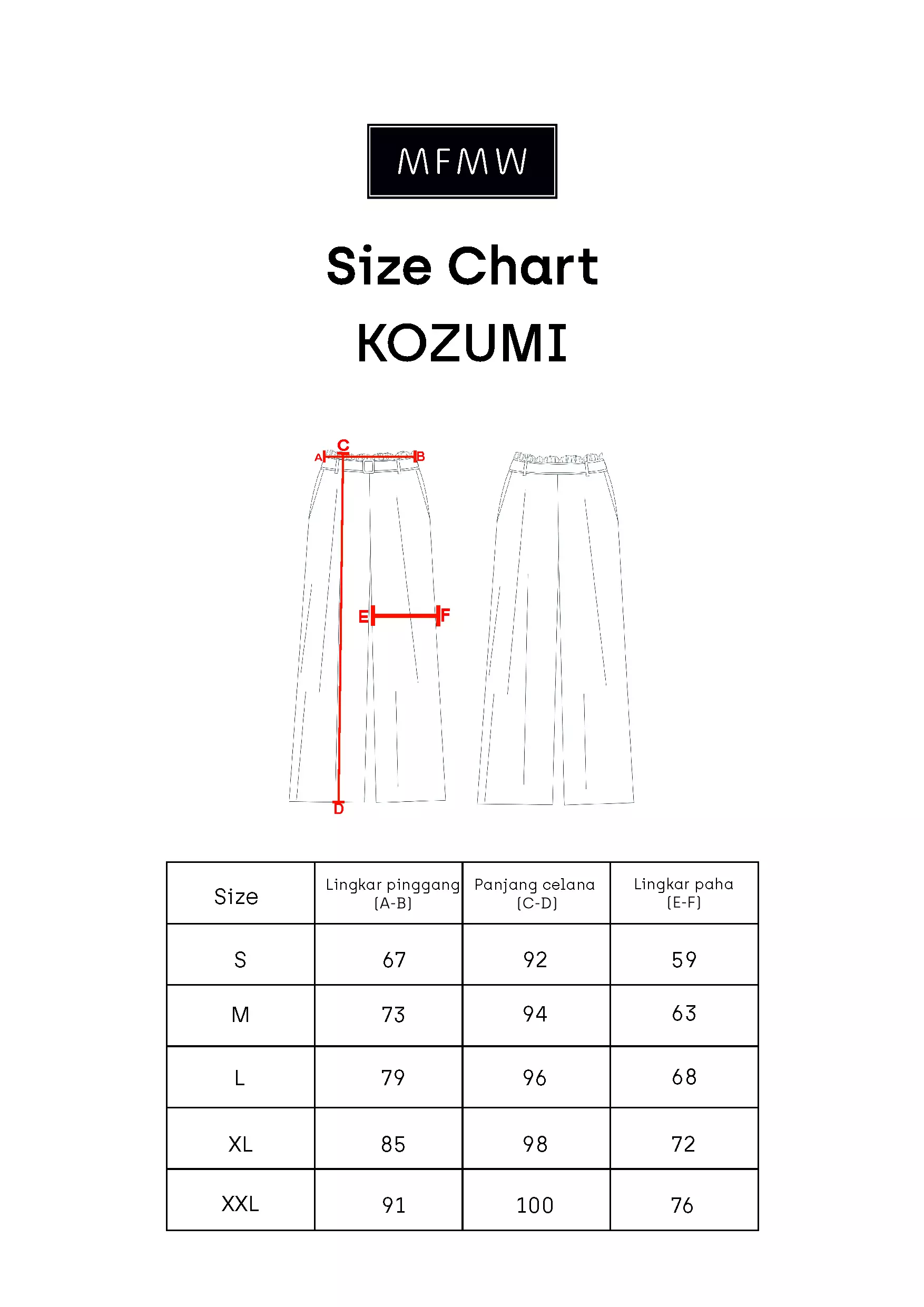 MFMW Kozumi Celana Panjang Coklat