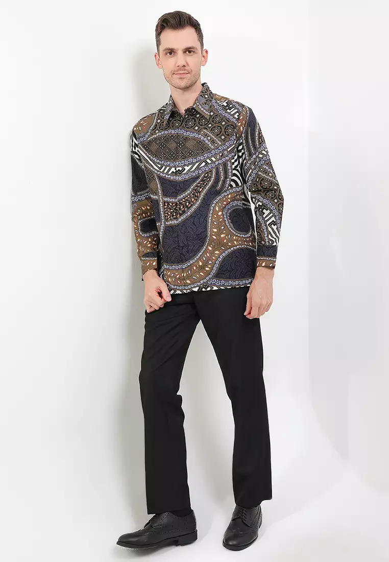 Kemeja Body Fit Batik Luk Jagating Sekar