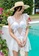 A-IN GIRLS white Sexy Low V Gauze One-Piece Swimsuit 915D6USACF4F17GS_6