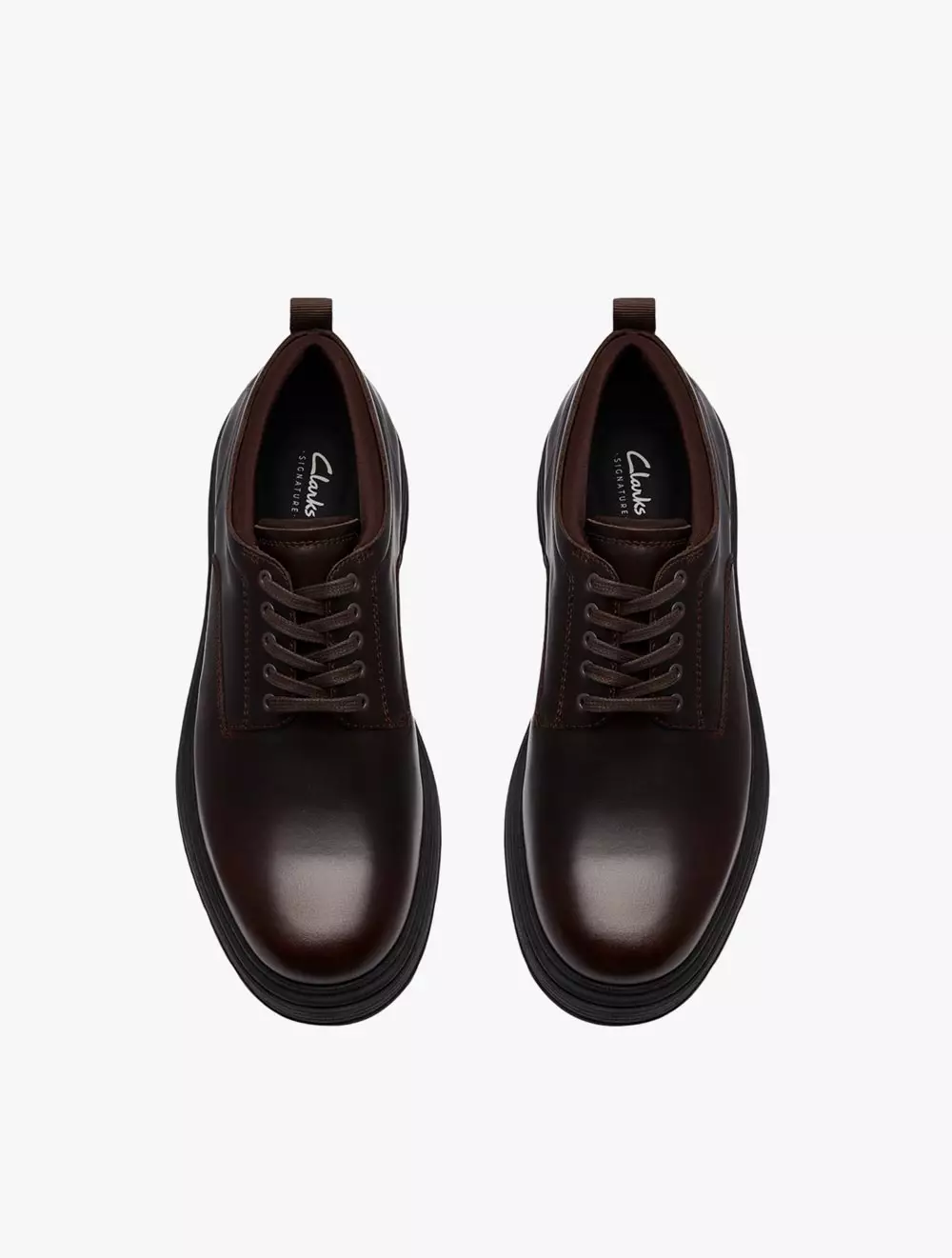 Clarks Badbury Lace Dark Brown Lea