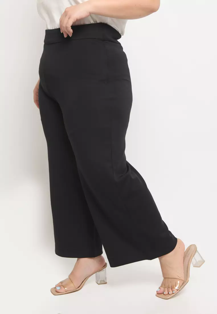Plus Size Wide Pants Nola Black