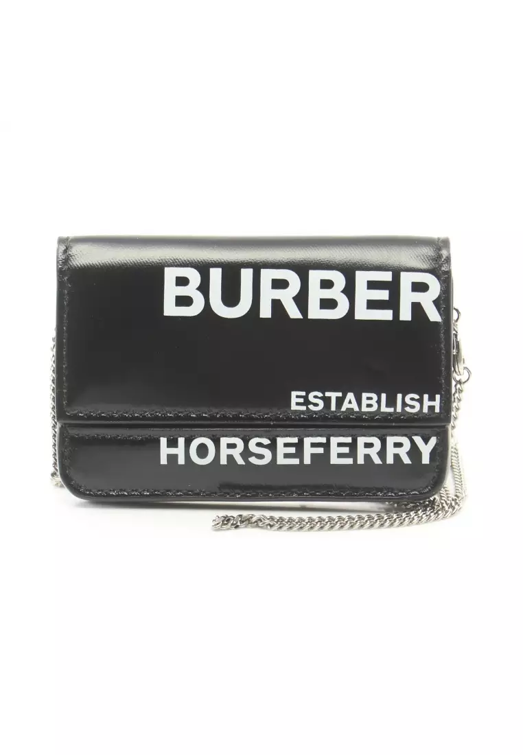 Buy Burberry Pre loved Burberry Horseferry Print Clutch Card Case