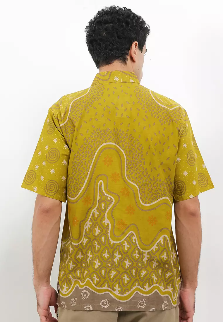 Tamara Kemeja Batik Premium Pria Casual Modern Lengan Pendek