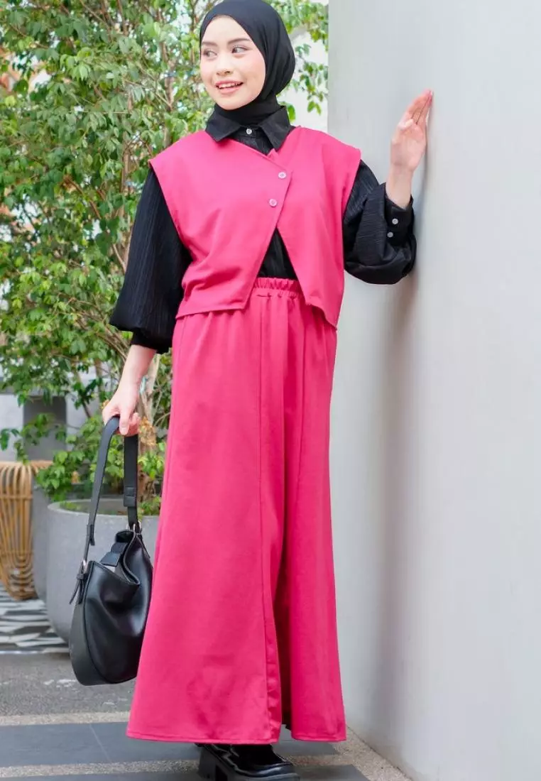 Tiara One Set - Vest Skirt - Fuschia M18880 R40S6