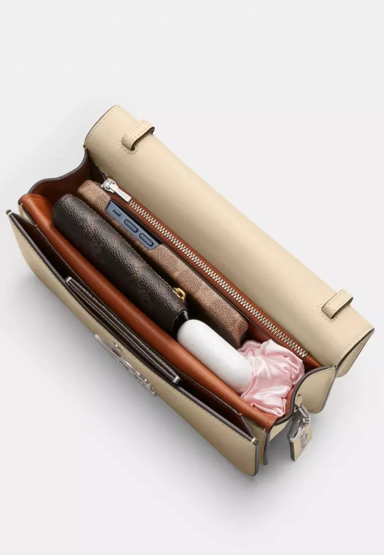 Coach Idol Bag 23 Silver Cream