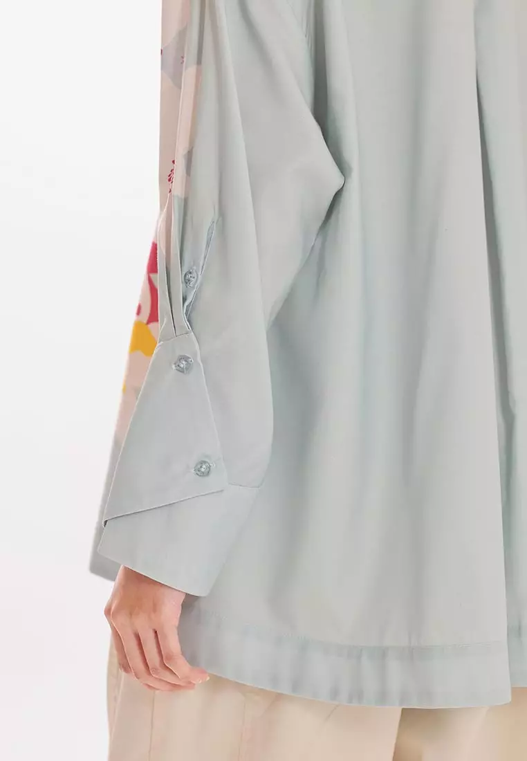 Ria Miranda Powder Blue Floria Shirt