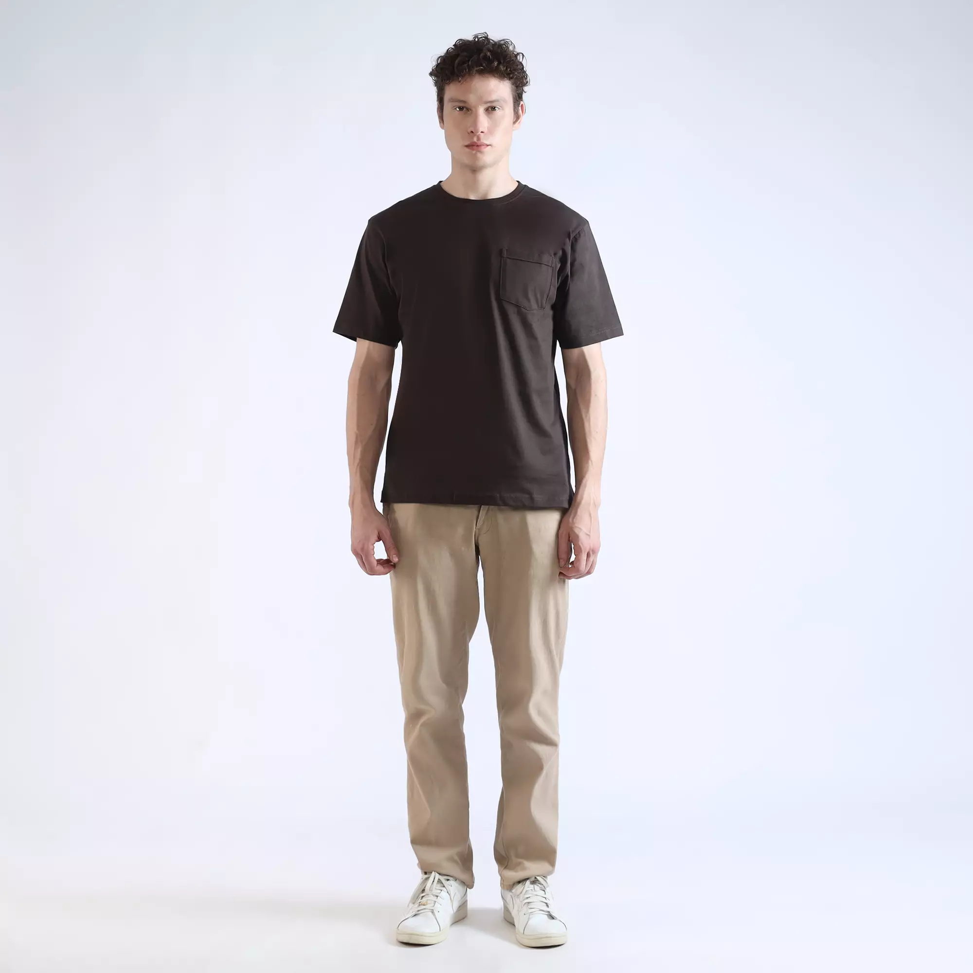 Larusso Regular Fit Premium Pocket Tee - Chocolate Torte