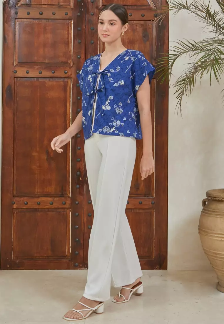 Nayara Vest Batik Najma Biru