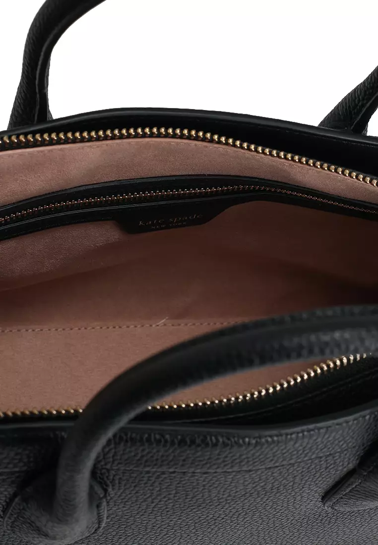 Knott Medium Zip Top Satchel Bag (cv)