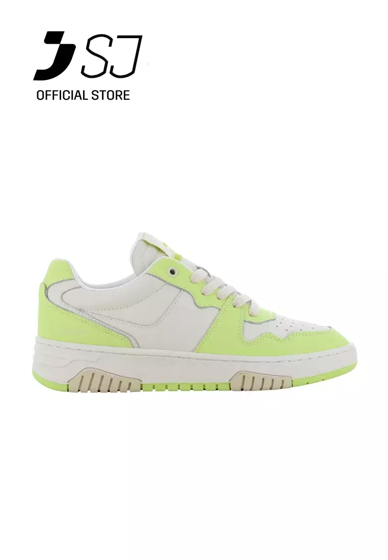 Discount on Sj  shoes - SKU: Icon Women Off White/Lime Green