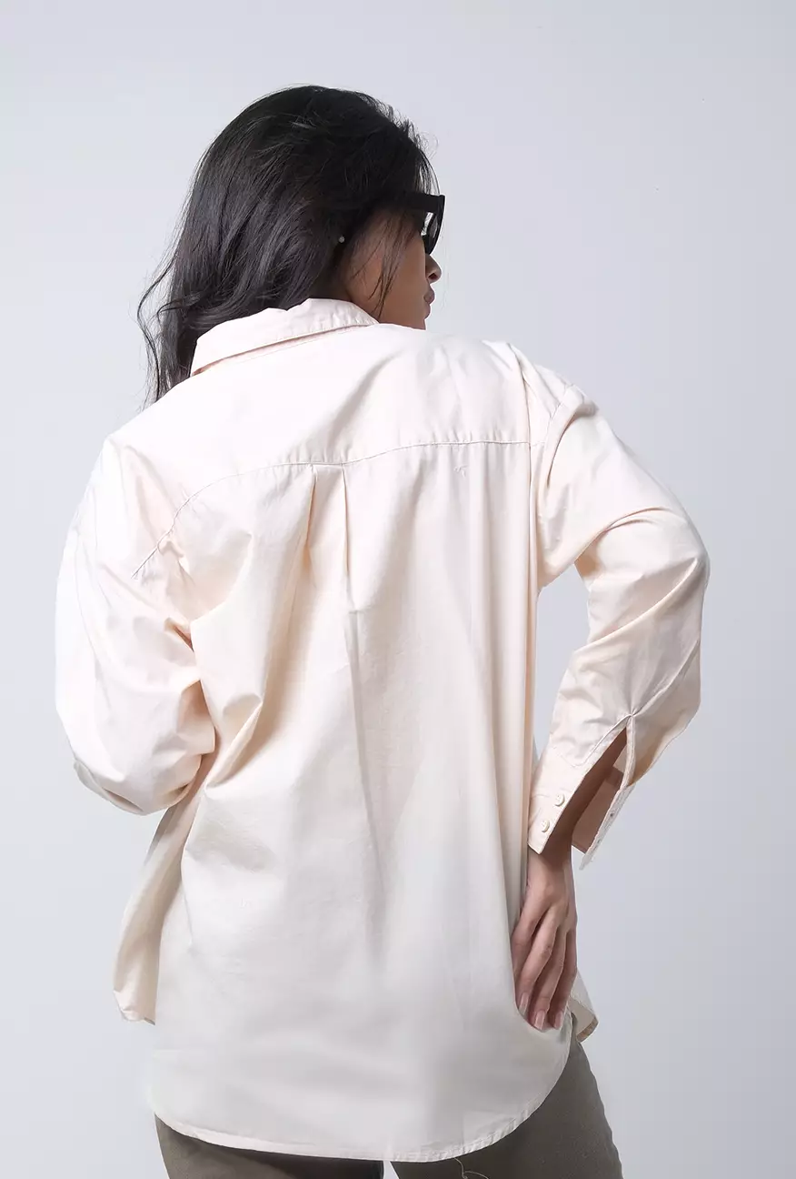 Kemeja Wanita Foy Cream