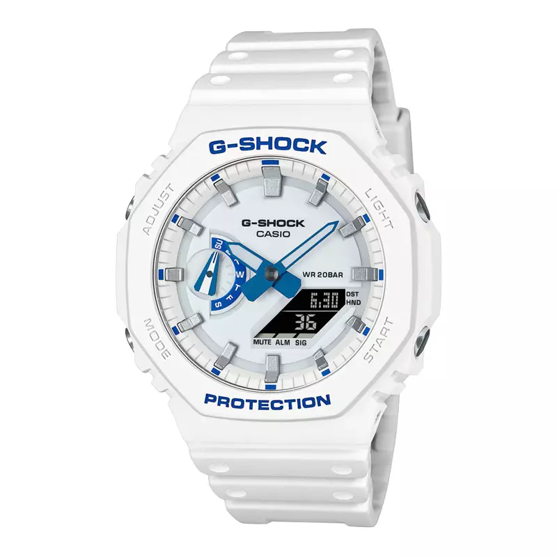 Jam Tangan Pria Casio G-Shock GA-2100HDS-7A1DR CasiOak Hidden Glow Series Vol2 Digital Analog Dial Resin Band