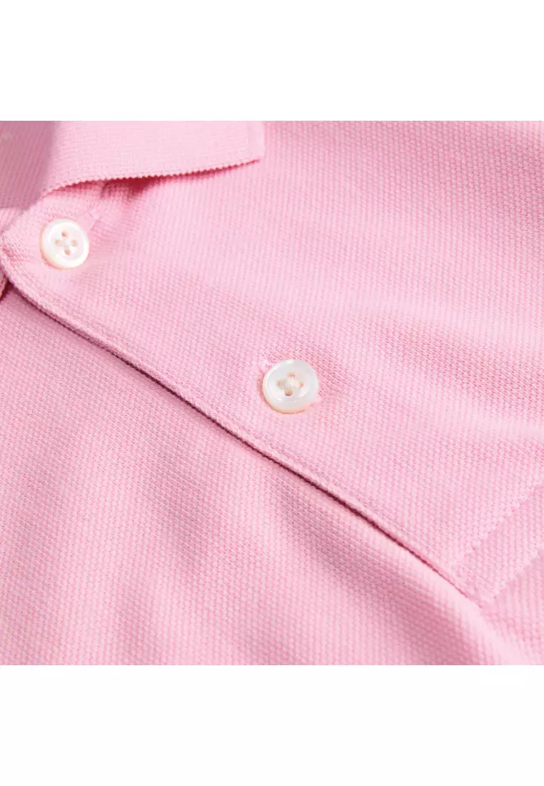 Korea Collection Men's 100% Cotton Short Sleeve Polo 01015514