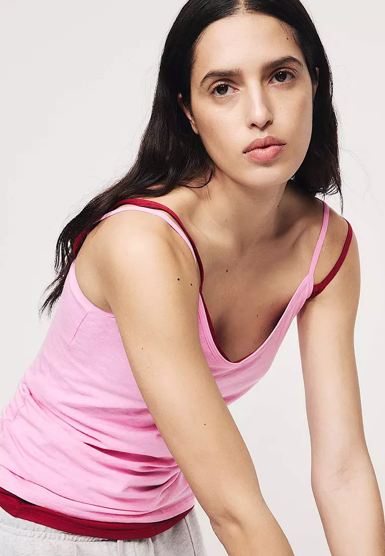 3Pk Cotton Rich Strappy Vests