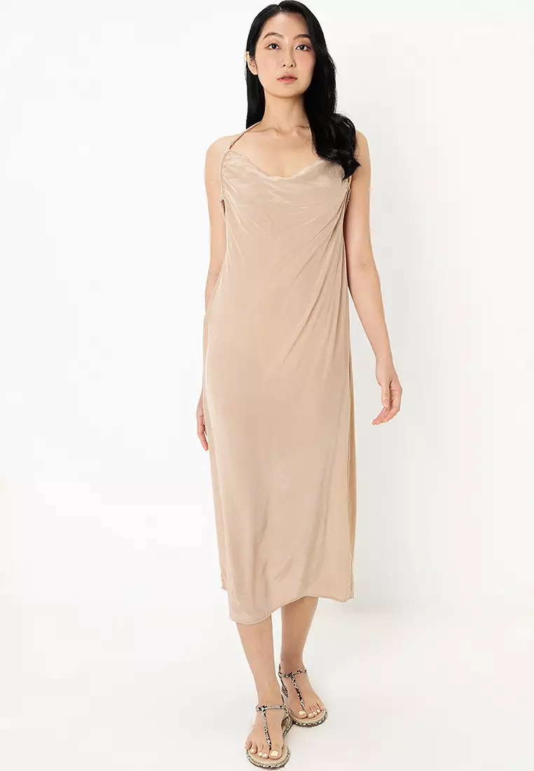 ZARA Viscose Midi Dress 2026 | Buy ZARA Online | ZALORA Hong Kong