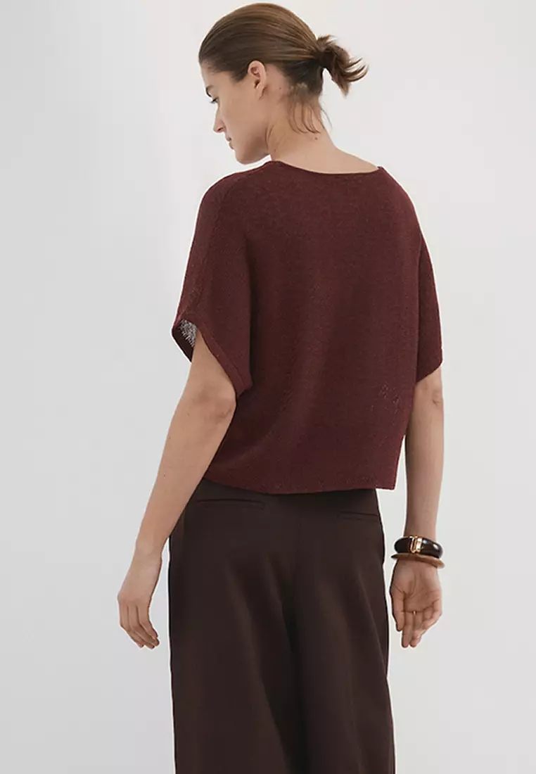 Short-Sleeved Knitted Sweater
